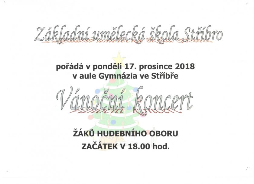 Vánoční koncert ZUŠ